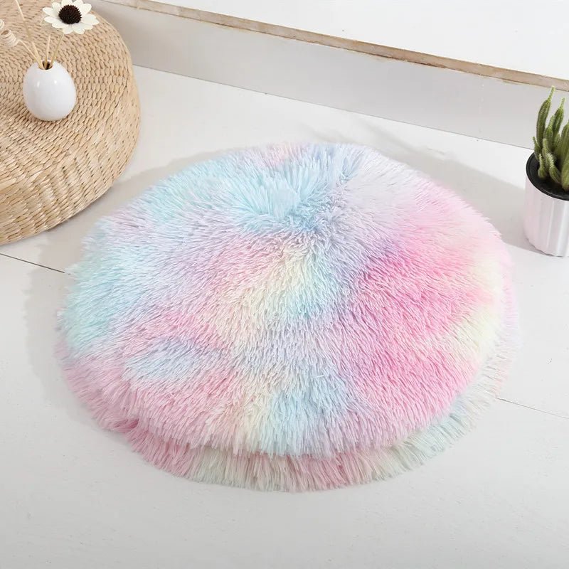 Coussin Chat - SoftPlushCatBedMat™ - Arc - en - ciel - Le Nid Félin